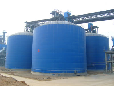 江北水泥钢板库改造